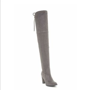 CATHERINE MALANDRINO Suede Thigh High Boots!